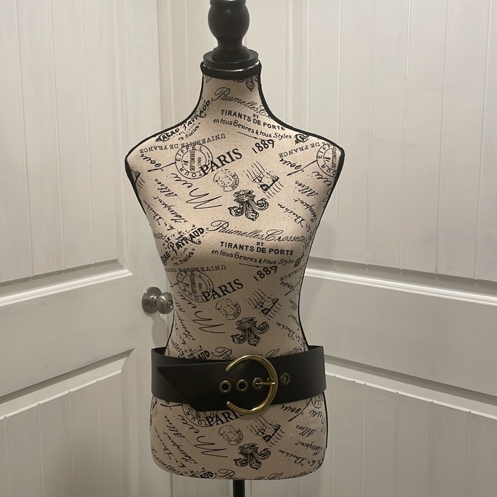 Time and Tru Women's Stretch Belt, Black Size L/XL